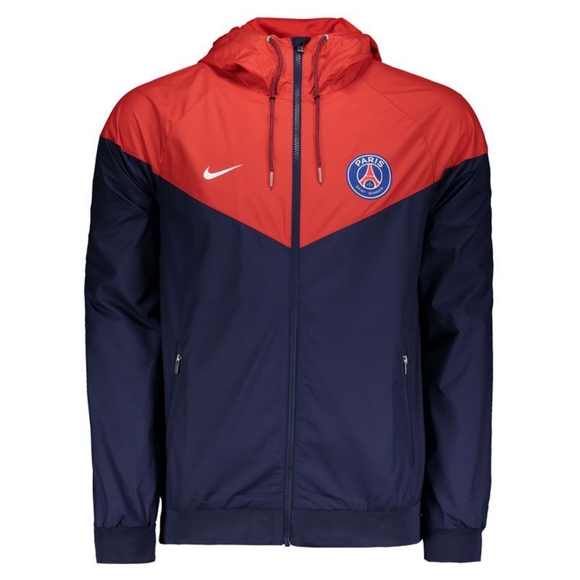 Nike PSG Red and Blue Windrunner - Picture 1 of 6